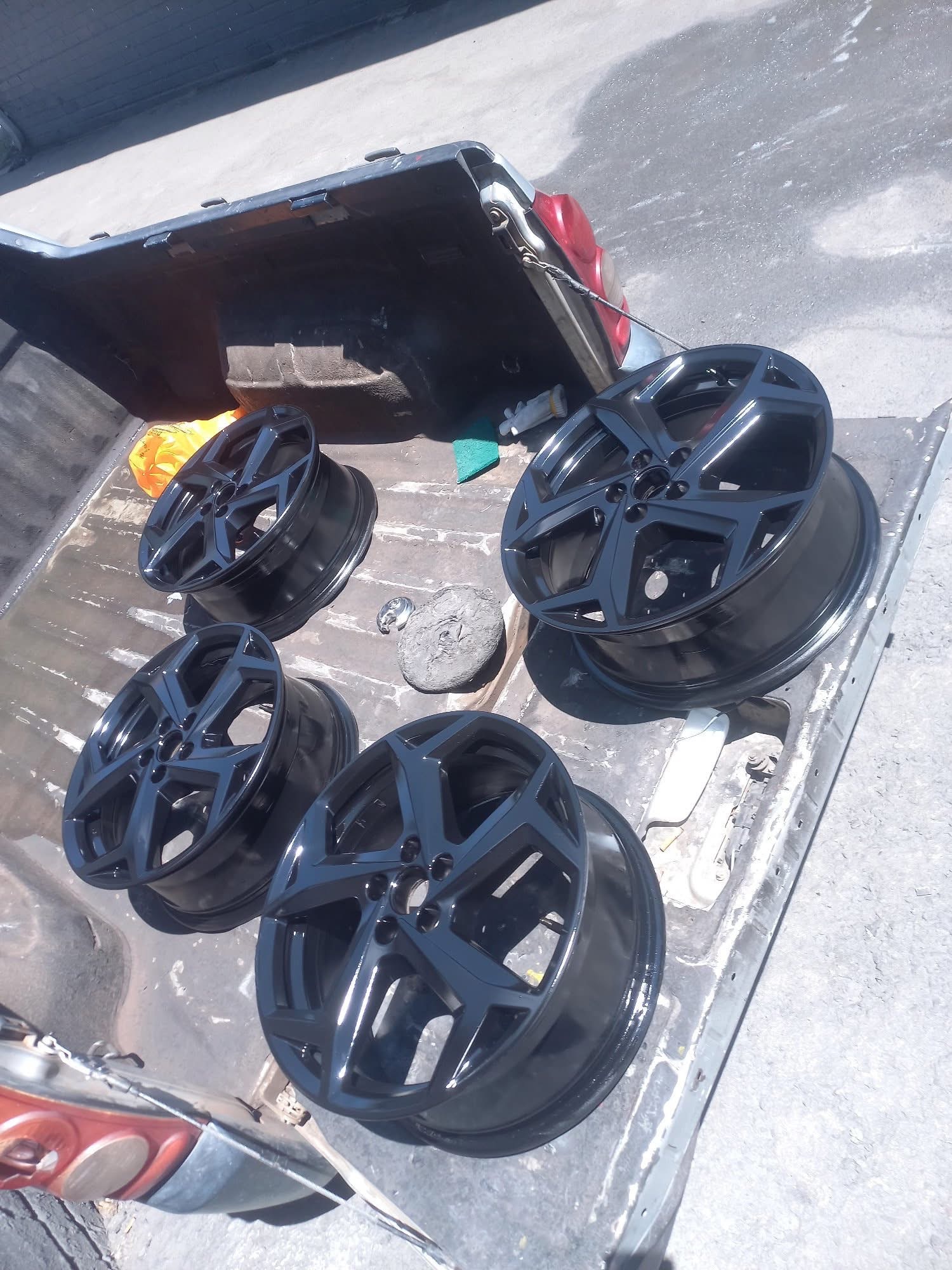 Satin black respray — Set of 4